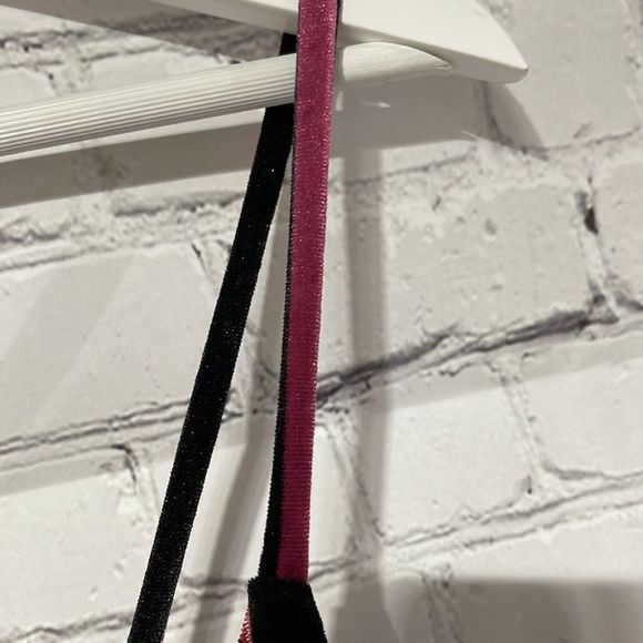 Speechless Velvet Velour Striped Belted Romper Small - Picture 11 of 14